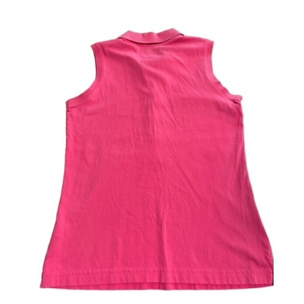 Lilly Pulitzer Polo Shirt Womens X-Small Pink Palm Tree Preppy Casual‎ Ladies